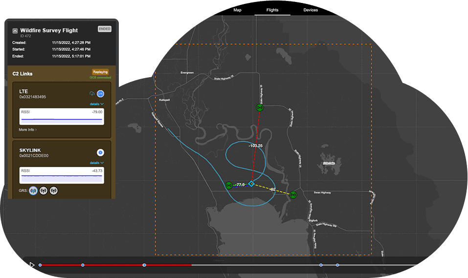 Command & Control Infrastructure Skyline by uAvionix