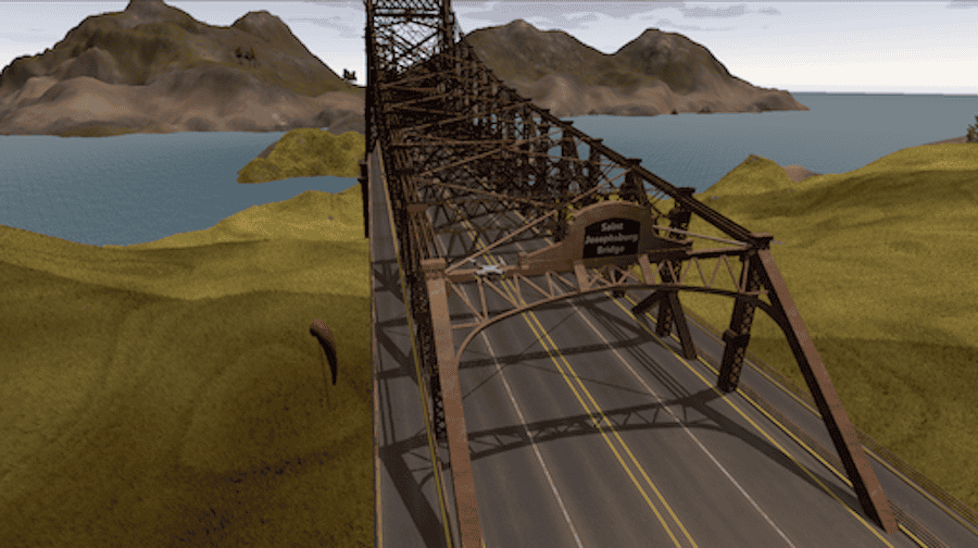 Bridge Inspection drone simulation